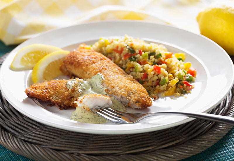 Coconut Crusted Tilapia