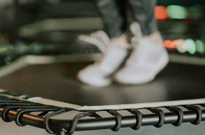 Landing on a Rebounder