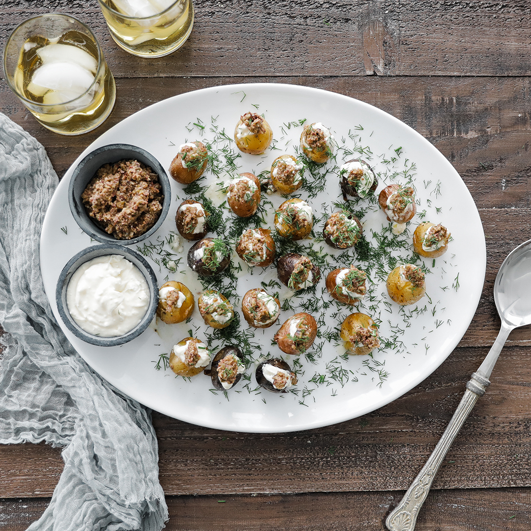 Olive Tapenade Potato Bites