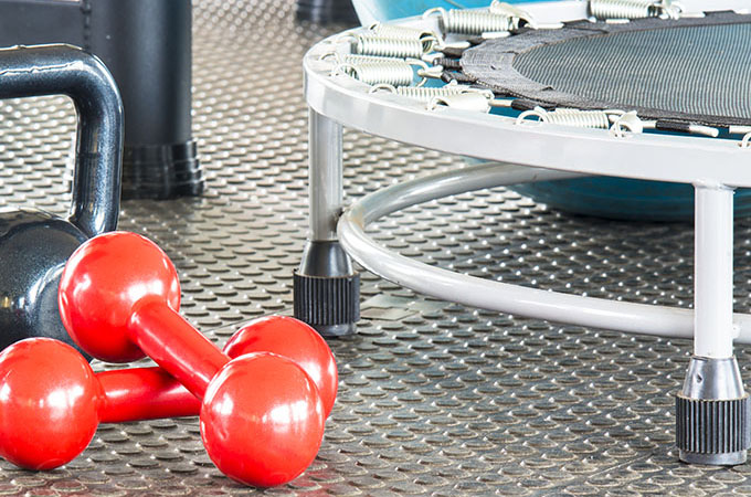 Rebounder with Weights