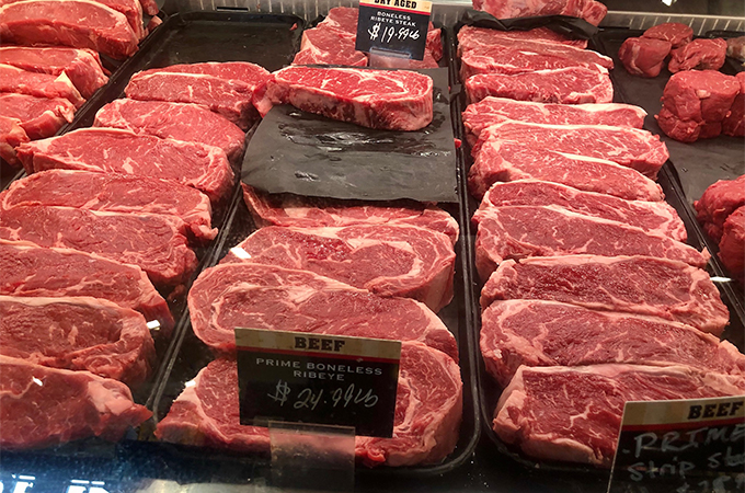 Heinen's Meat Department Case