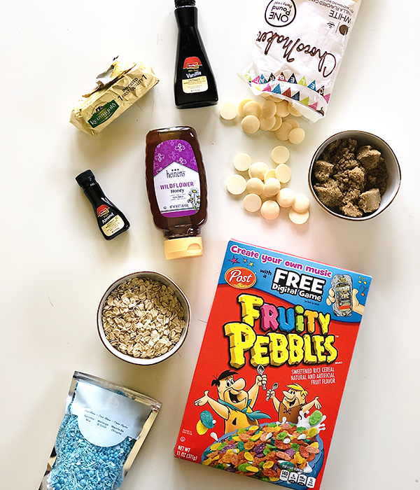 No Bake Cereal Granola Bar Ingredients