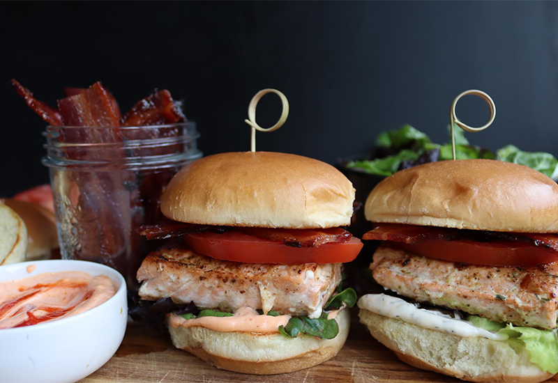 Salmon BLTs