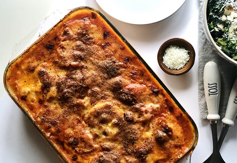 Frozen Ravioli Lasagna