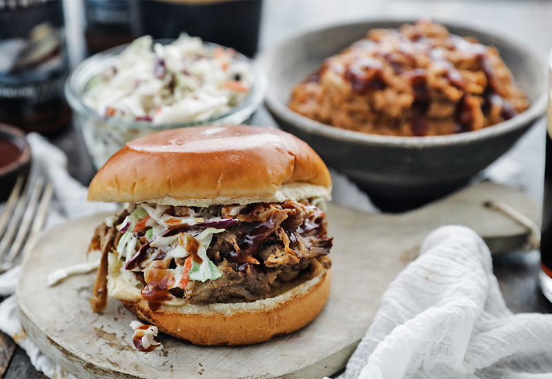 Slow Cooked BBQ Pork and Chicken
