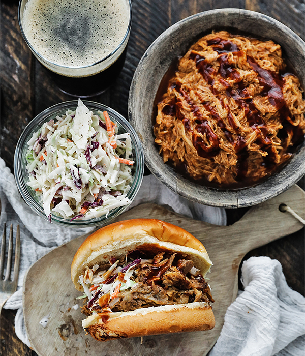 Slow Cooked BBQ Pork and Chicken