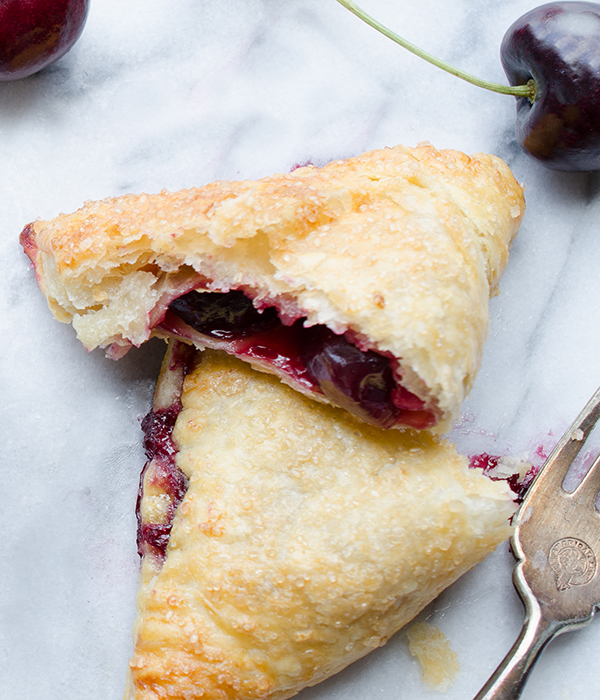 Cherry Turnovers with Puff Pastry