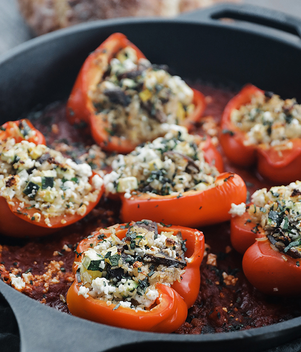Grain and Veggie Stuffed Peppers
