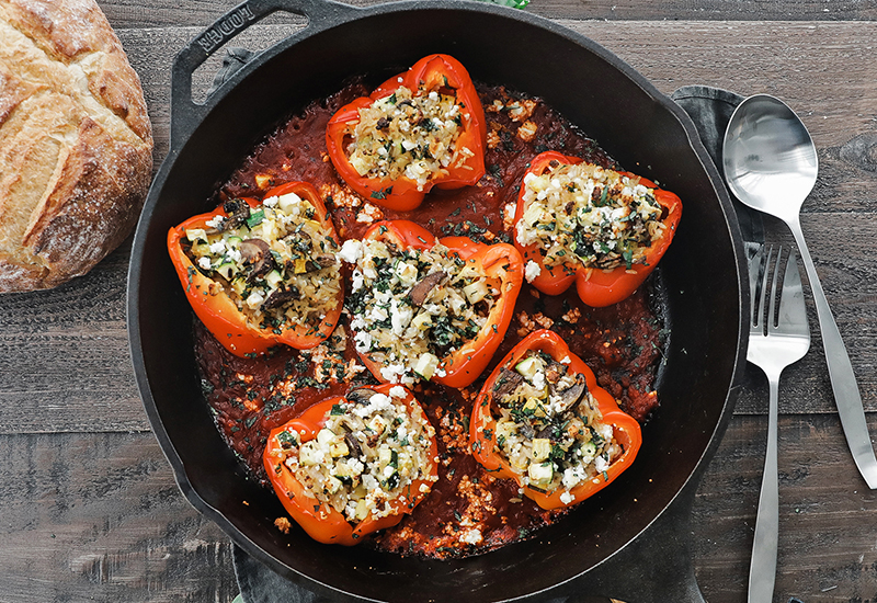 Grain and Veggie Stuffed Peppers