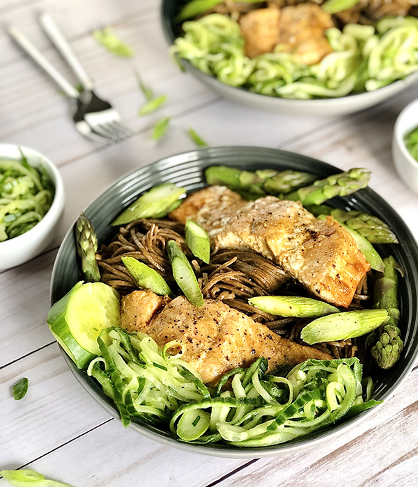 Salmon Soba Noodle Salad