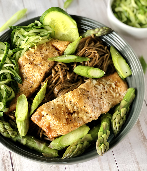 Salmon Soba Noodle Salad