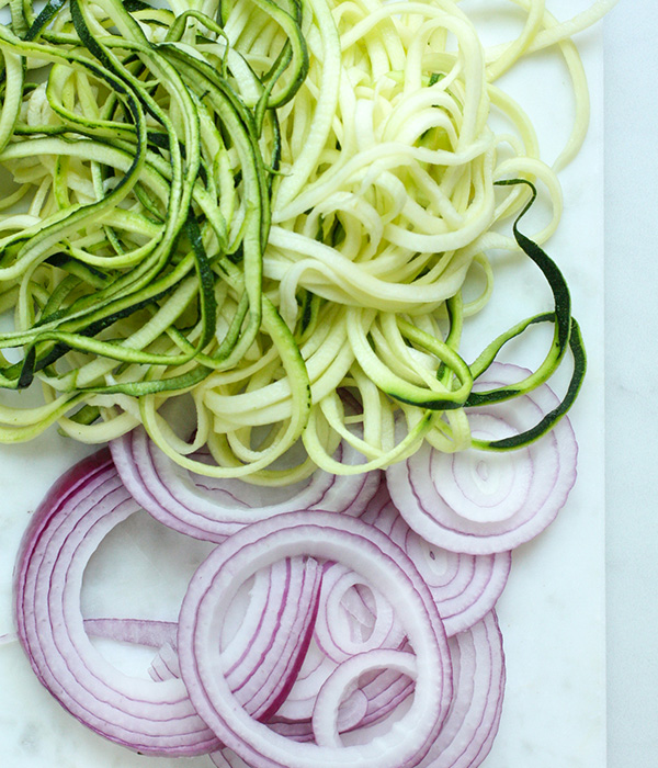Spiralized Zucchini Frittata Ingredients