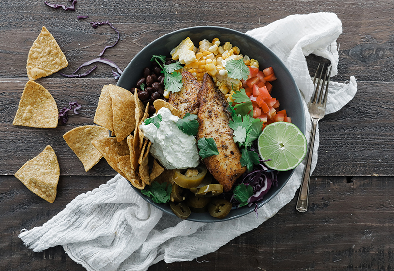 Blackened Fish Taco Bowls