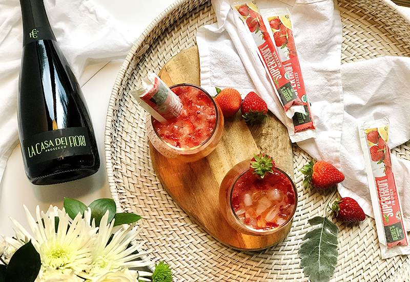 Strawberry Shirley Temple Mocktail