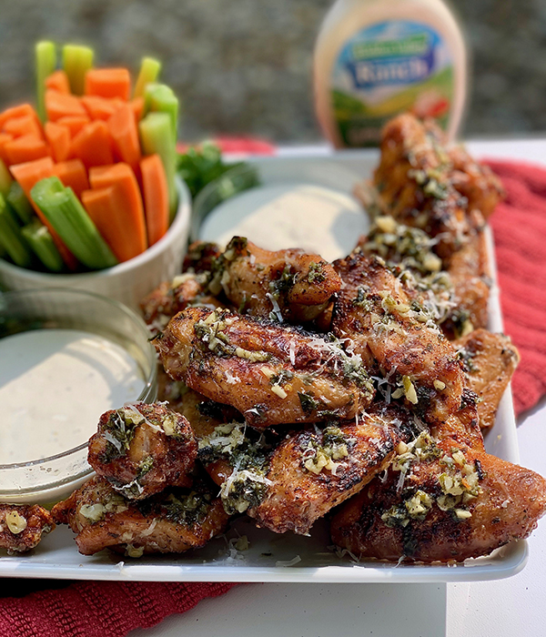 Garlic Grilled Chicken Wings
