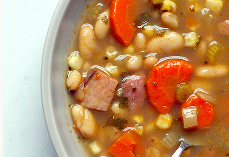 Quick Ham and Bean Soup
