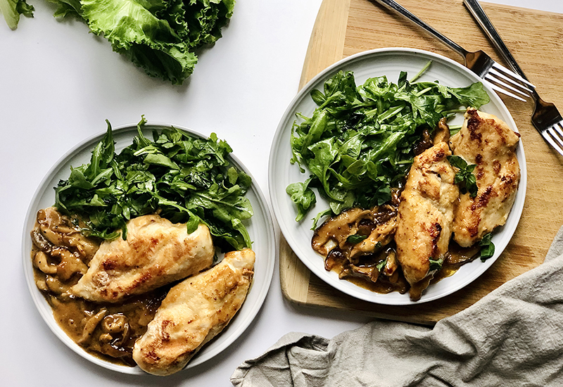 Shiitake Honey Mustard Chicken