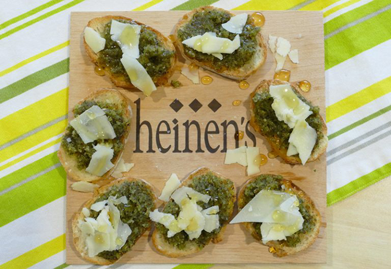 Wild Ramp Pesto Crostini