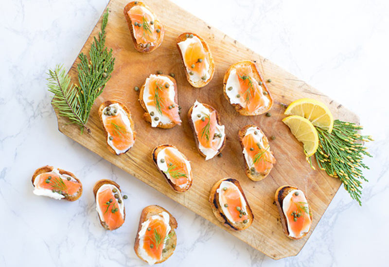 Smoked Salmon Baguettes