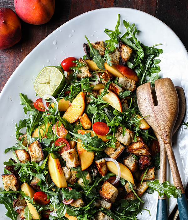 Peach & Arugula Salad