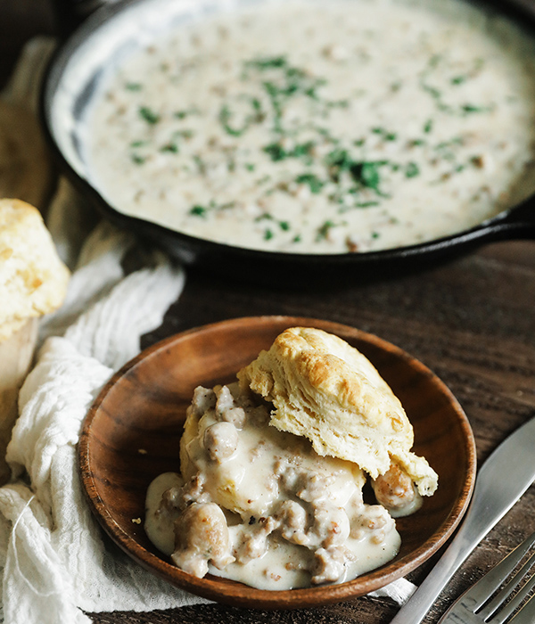 Homemade Biscuits and Gravy