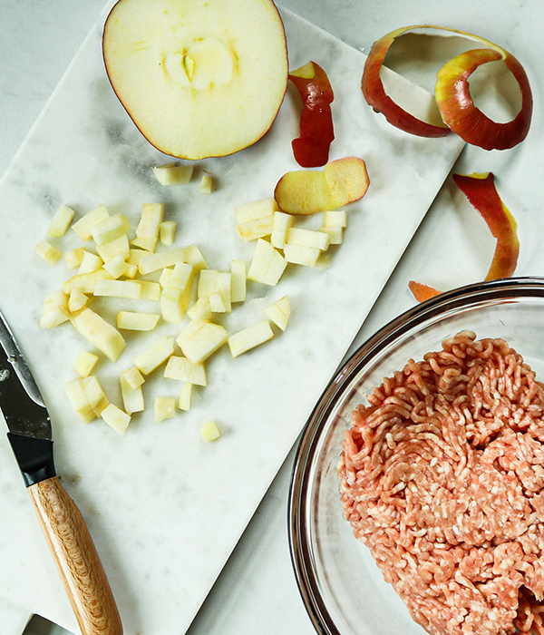 Pork and Apple Meatballs Ingredients