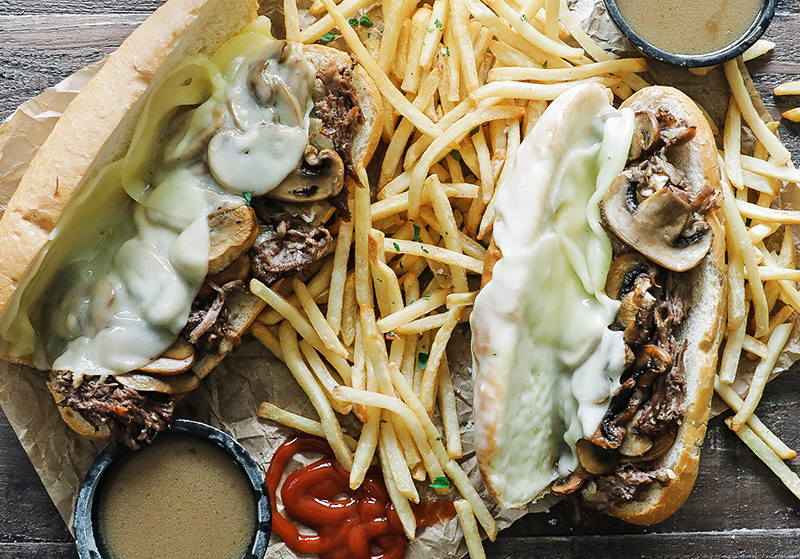 Slow Cooker French Dip Sandwich