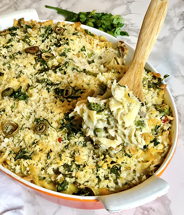 Broccoli Cheddar Tuna Noodle Casserole