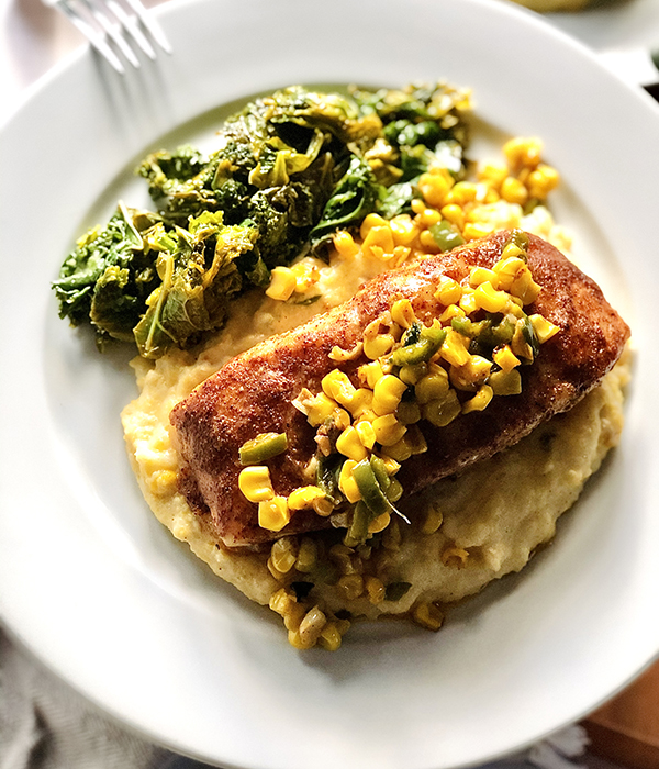 Maple Chili Glazed Halibut