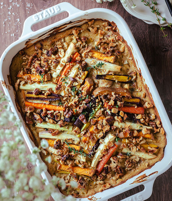 Creamy Root Vegetable Bake