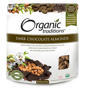 Organic Traditions Dark Chocolate Almonds