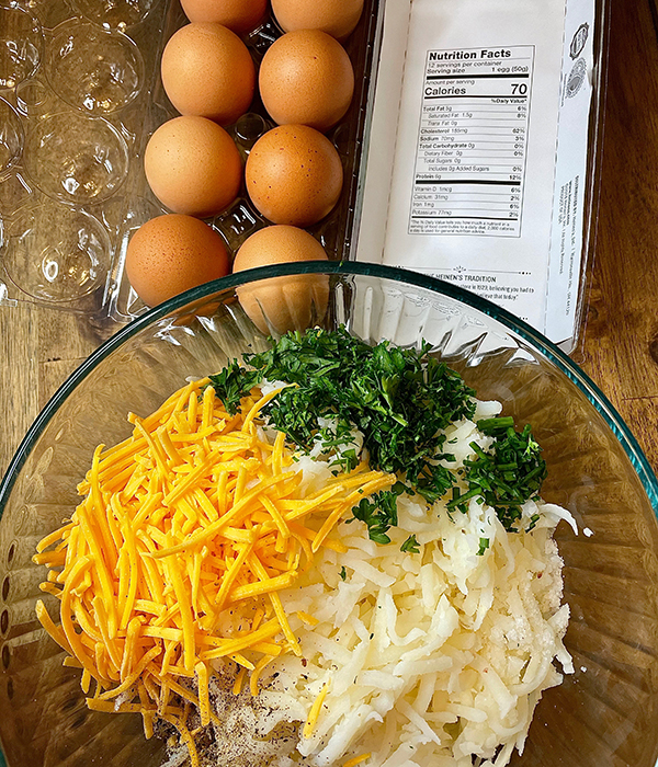 Steak and Eggs with a Potato Waffle