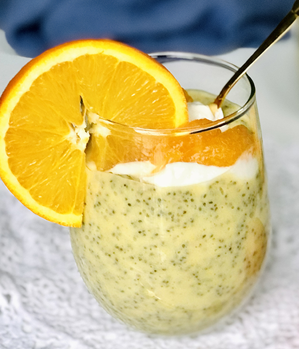 Mandarin Creamsicle Chia Seed Pudding