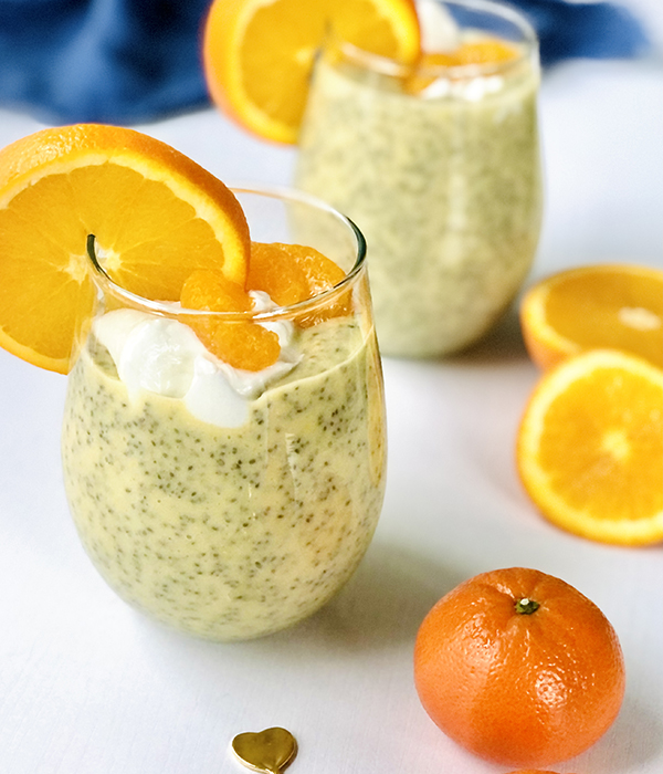 Mandarin Creamsicle Chia Seed Pudding