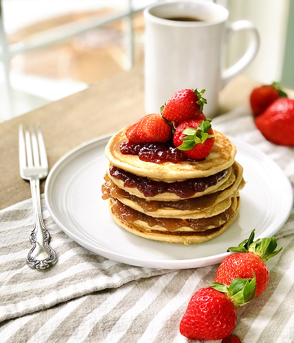 PB&J Stuffed Pancakes