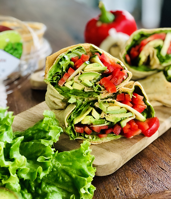 Southwestern Hummus Wraps