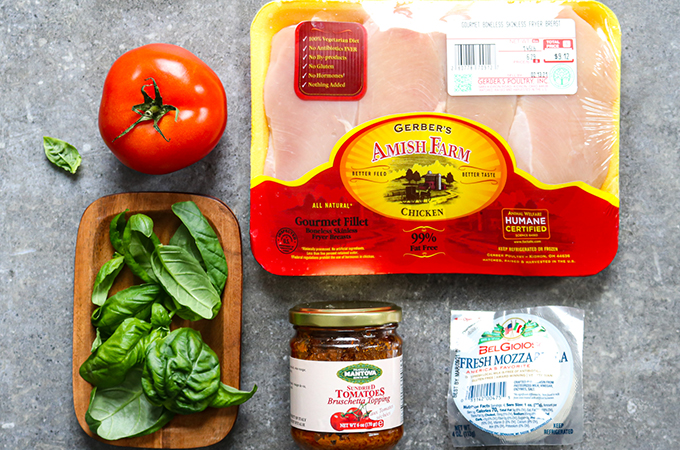 Baked Chicken Caprese Ingredients