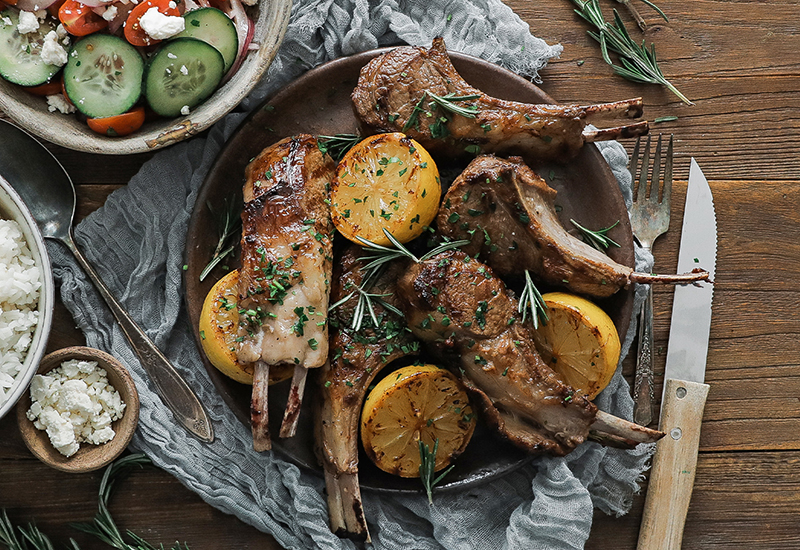 Grilled Rosemary Lamb Chops