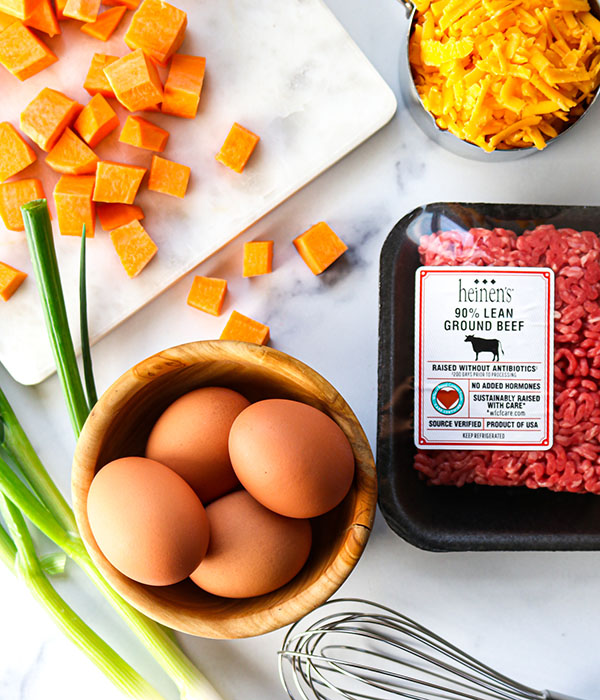 Beef and Sweet Potato Scramble Ingredients