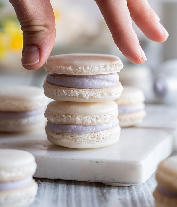 Lavender Macarons