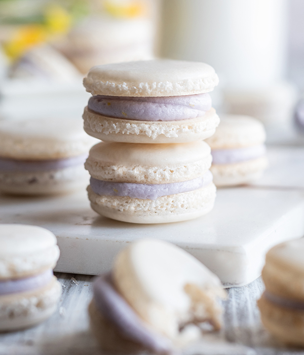 Lavender Macarons