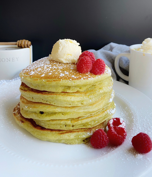 Matcha Green Tea Pancakes