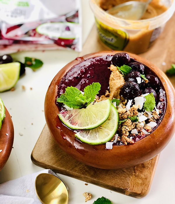 Cherry Strawberry Lime Smoothie Bowl