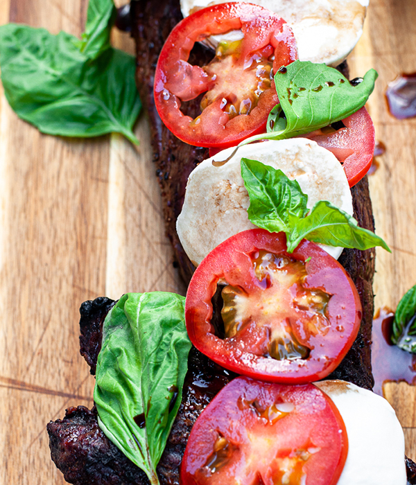Grilled Caprese Beef Tenderloin