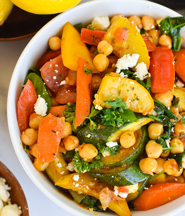 Mediterranean Chickpea Skillet