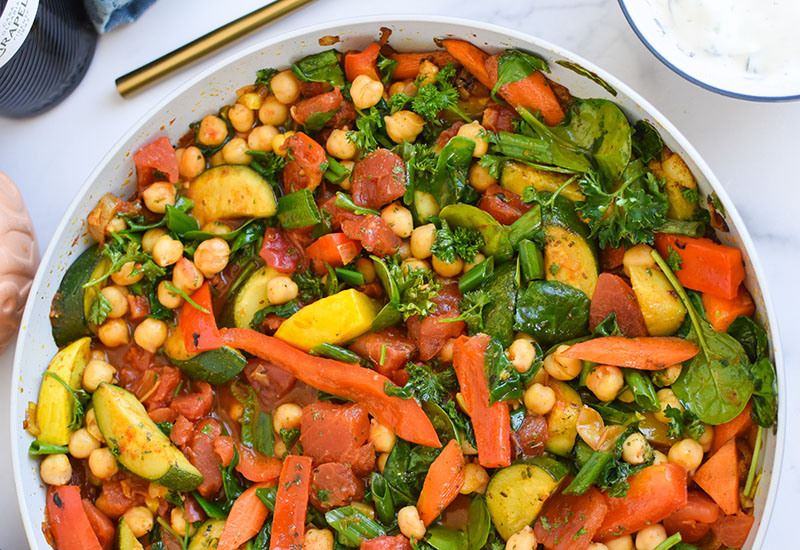 Mediterranean Chickpea Skillet