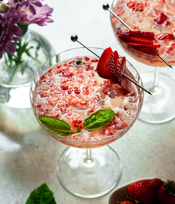 Smashed Berry Rose Spritz