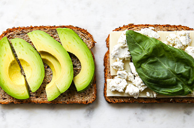 Avocado and Goat Cheese Grilled Cheese