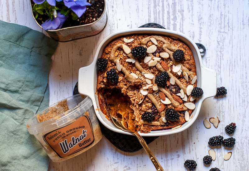 Blackberry Baked Oatmeal