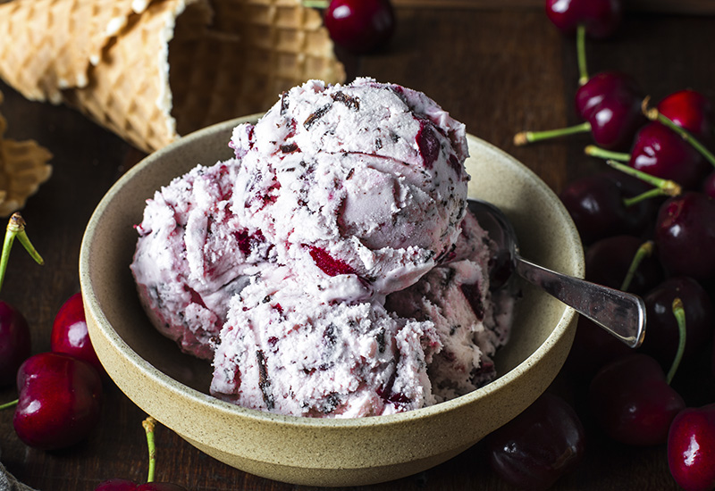 Chocolate Cherry Ice Cream